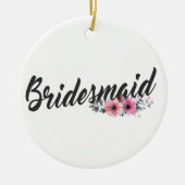 Simple Bridesmaid Wedding Calligraphy | Ornament (Vorne)