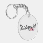 Simple Bridesmaid Wedding Calligraphy | SCHLÜSSELA Schlüsselanhänger (Vorderseite links)