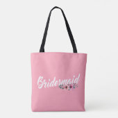Simple Bridesmaid Wedding Calligraphy | Tasche (Rückseite)