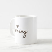 Simple Brown "Morning" Kaffeetasse (Vorderseite Links)