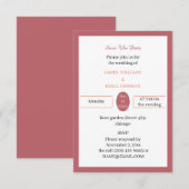 Simple Brown Personalisiert Save The Date (Vorne/Hinten)