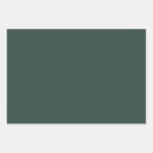 Simple Brunswick Green Geschenkpapier Set (Vorderseite 3)