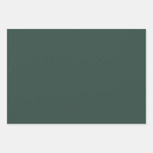 Simple Brunswick Green Geschenkpapier Set (Vorderseite)