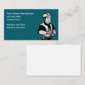Simple Budget Handyman Business Profile Cards Visitenkarte (Vorne/Hinten)