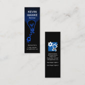 Simple Bulb Flash Light Beam Electrical Mini Visitenkarte (Vorne/Hinten)