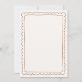 Simple Bun in the Oven Baby Shower Invitation Einladung (Rückseite)