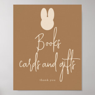 Simple Bunny Books cards and gifts Poster