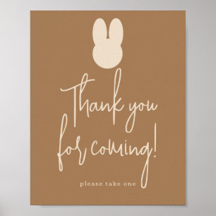 Simple Bunny Danke, dass du gekommen bist Poster