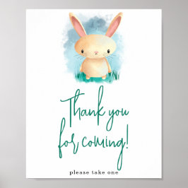 Simple Bunny Danke, dass du gekommen bist Poster