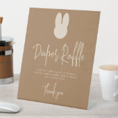 Simple Bunny Diaper Raffle-Spiel Sockelschild (In Situ)