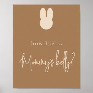 Simple Bunny Wie groß ist Mommys Bauch Poster