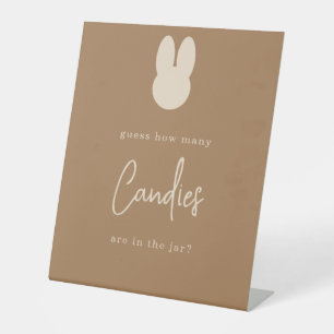 Simple Bunny Wie viele Bonbons Sockelschild