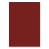 Simple Burgundy Wedding Tischnummer (Rückseite)