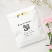 Simple business company website barcode QR add nam Geschenktütchen (Versiegelt)