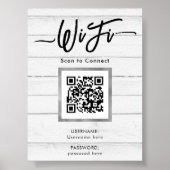 Simple Business Guest Wifi Poster (Vorne)