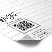 Simple Business Guest Wifi  Poster (Ecke)