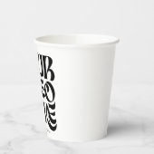 Simple Business Logo and Text Cool Pappbecher (Links)