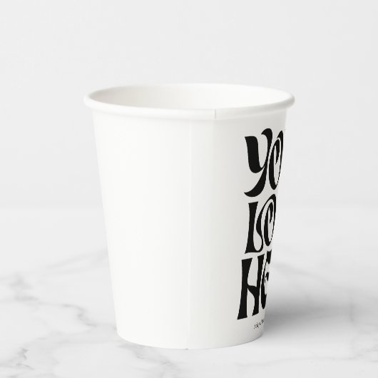 Simple Business Logo and Text Cool Pappbecher (Rechts)