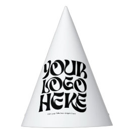 Simple Business Logo and Text Funny Partyhütchen