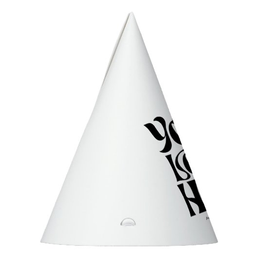 Simple Business Logo and Text Funny Partyhütchen (Links)