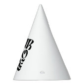 Simple Business Logo and Text Funny Partyhütchen (Rechts)