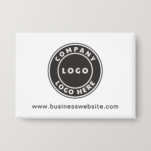Simple Business Logo and Website Custom Button (Vorderseite)