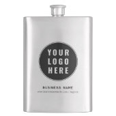 Simple Business Logo and Website Custom Flachmann (Vorderseite)