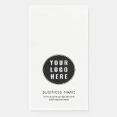 Simple Business Logo and Website Promotional Serviette (Vorderseite)