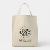 Simple Business Logo Clients Custom Tragetasche (Rückseite)
