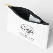 Simple Business Logo Clients Swag Custom Zubehörtasche (Offen)