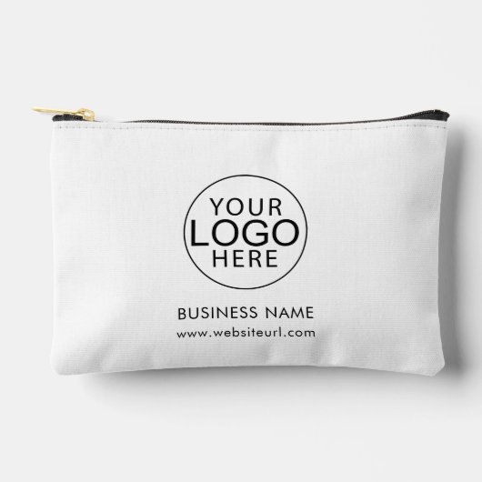 Simple Business Logo Clients Swag Custom Zubehörtasche (Vorderseite)