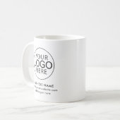 Simple Business Logo Company Promotional Swag Kaffeetasse (Vorderseite Links)