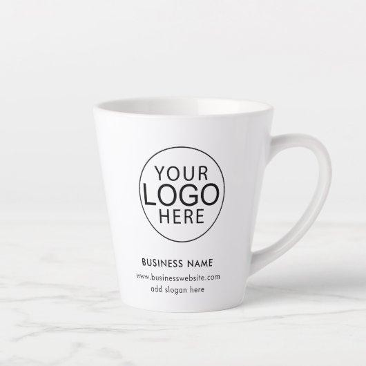 Simple Business Logo Corporate Promotional Swag Milchtasse (Rechts)
