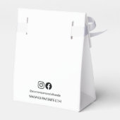 Simple Business Logo Danke Script Webseite Geschenkschachtel (Rückseite)