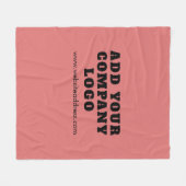 Simple Business Logo Hotel and Guest House Fleecedecke (Vorderseite (Horizontal))