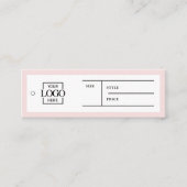 Simple Business Logo Label Clothing Price Hang Tag (Vorderseite)