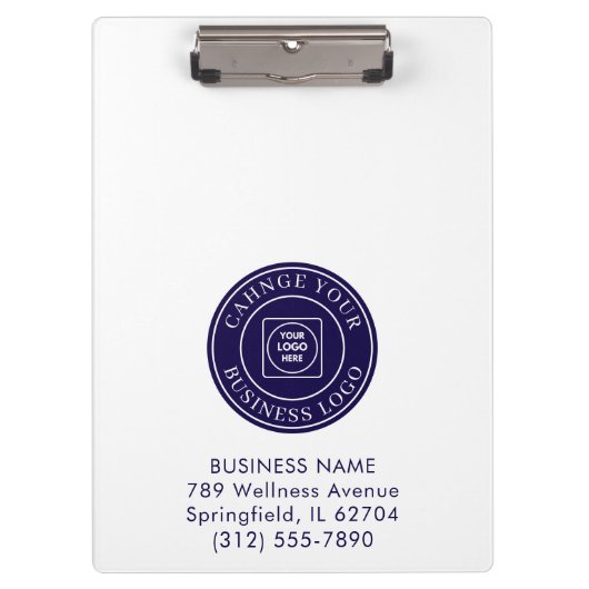 Simple Business Logo Staff Pro clipboard Klemmbrett (Vorderseite)