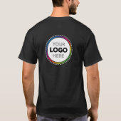 Simple Business Logo T-Shirt - Front & Back Print (Rückseite)