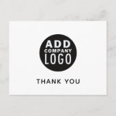 Simple Business Logo Thank You Postkarte (Vorderseite)