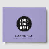 Simple Business Logo Visitors Log Gästebuch (Vorderseite)