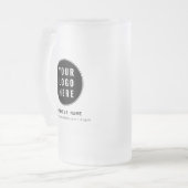 Simple Business Logo Website Custom Promotional Mattglas Bierglas (Vorderseite Links)