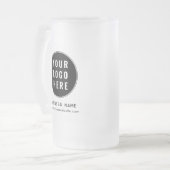 Simple Business Logo Website Custom Promotional Mattglas Bierglas (Vorderseite Links)