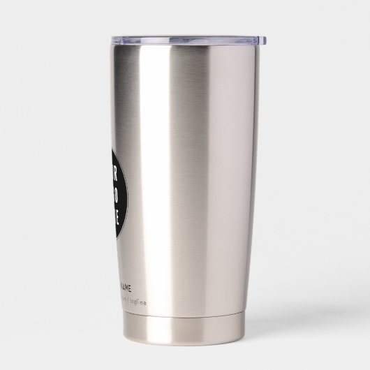 Simple Business Logo Website Custom Promotional Thermobecher (Links)