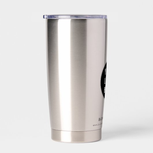 Simple Business Logo Website Custom Promotional Thermobecher (Rechts)