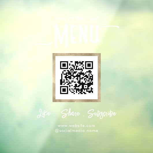 Simple Business Menu Connect Fensteraufkleber (Blatt 3)