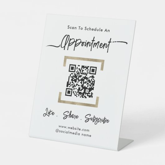 Simple Business Schedule Appointment  Sockelschild (Vorderseite)