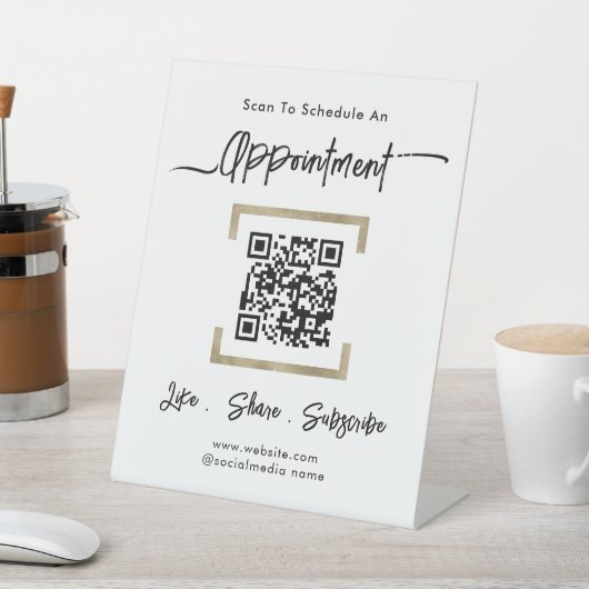 Simple Business Schedule Appointment Sockelschild (In SItu)