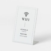 Simple Business  Wifi Password and Network  Sockelschild (Vorderseite)