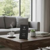 Simple Business Wifi Password and Network Sockelschild