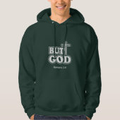 Simple But God Typography Dark Personalize Hoodie (Vorderseite)